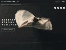 Tablet Screenshot of nycballet.com